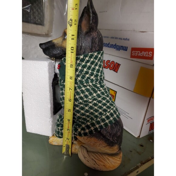 Kirkland's Holiday German Shepherd w/tea light lantern Statute - RH#19 - Picture 2 of 5